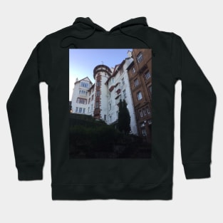 A street scene in Edinburgh, Scotland Hoodie